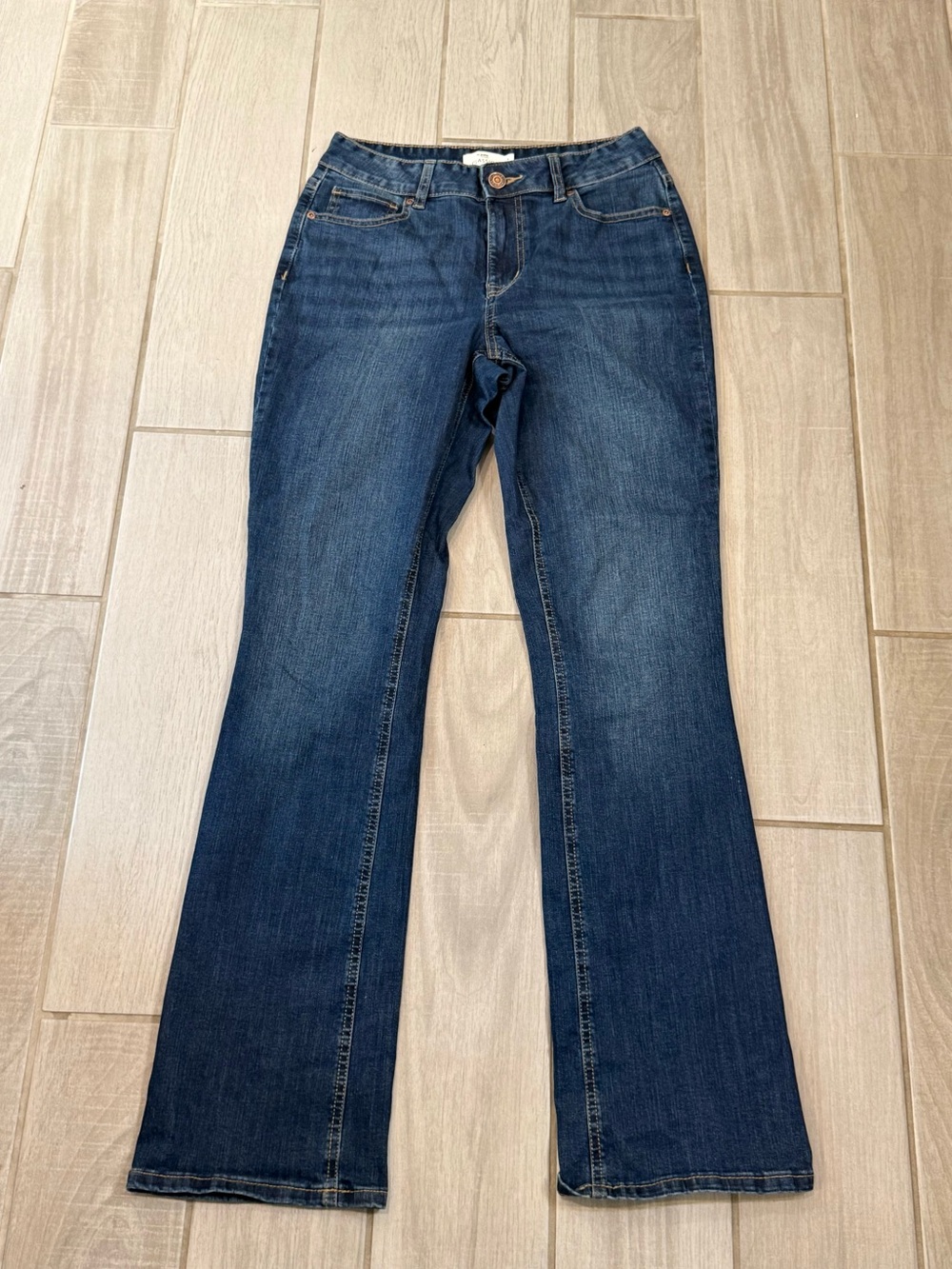Maurices Blue High-Rise Flare Jeans - Picture 2 of 9